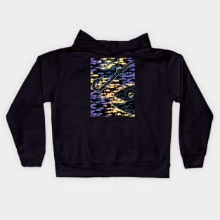 Unlucky, but still hooked on fishing Kids Hoodie